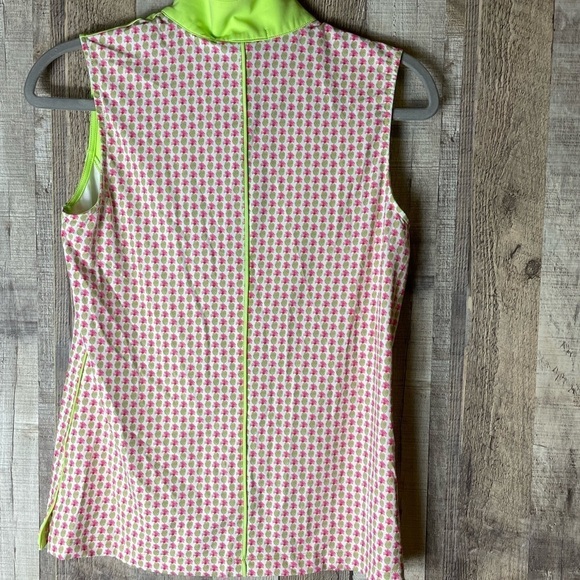 Fairway and Greene Women's Aloha Aria pineapple sleeveless top - Picture 5 of 8